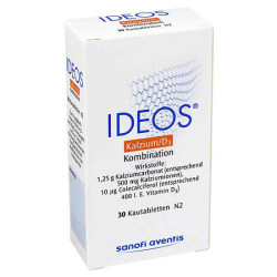 Ideos 500mg/400 I.E. (30 stk) – PZN 578182