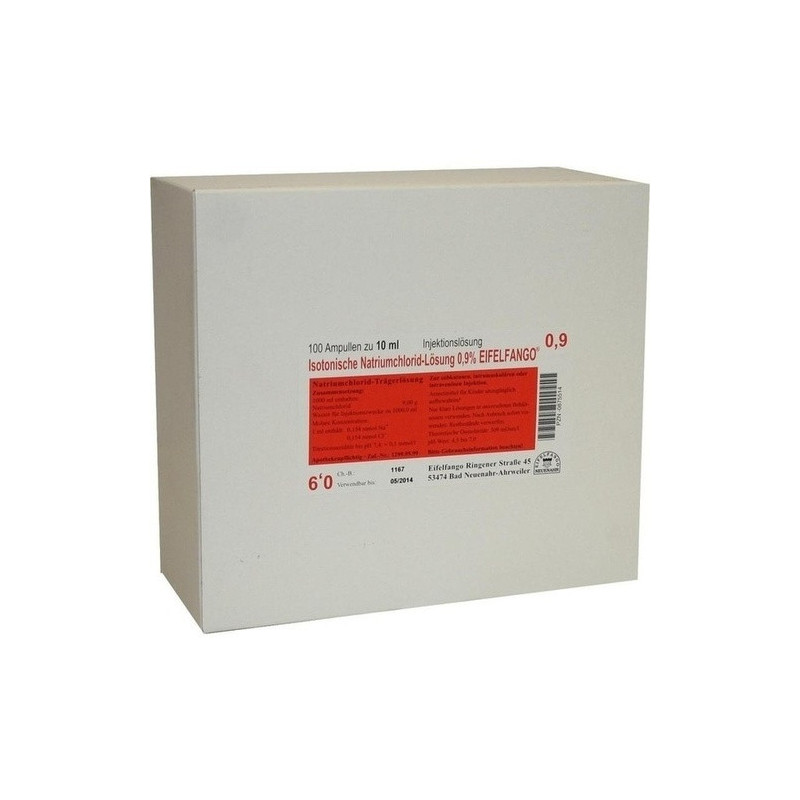 Isotonische Natriumchlorid-Lösung 0.9% EIFELFANGO, 100X10 ML – PZN 875514