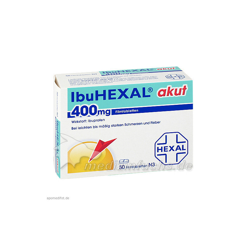 IbuHEXAL akut 400mg Filmtabletten, 50 ST – PZN 3161577