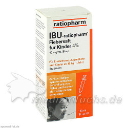 Ibu-ratiopharm Fiebersaft für Kinder 40mg/ml, 100 ML – PZN 696289