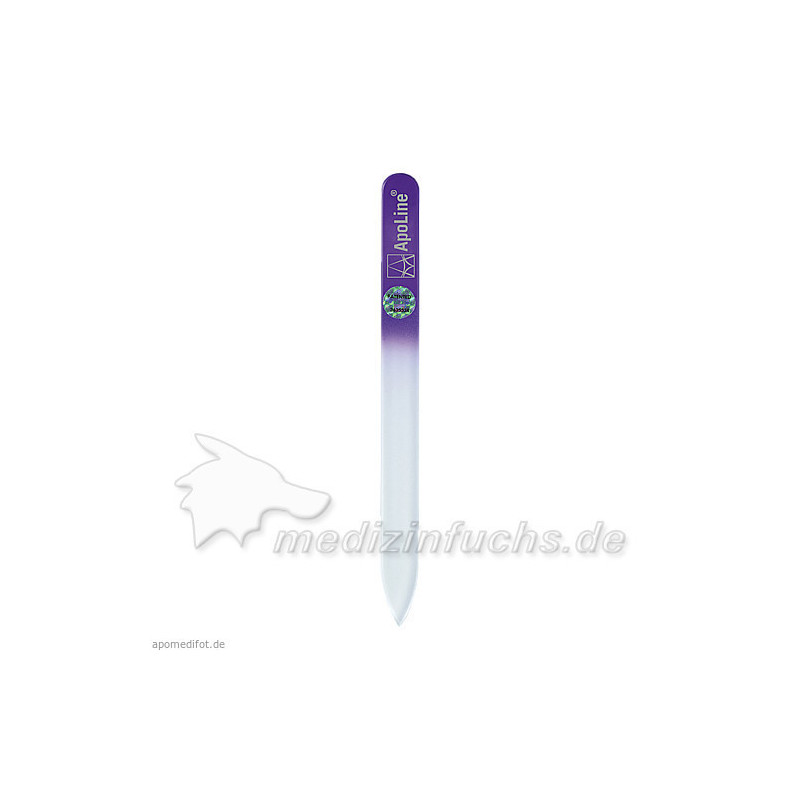 ApoLine Nagelfeile Glas lila 9cm, 1 ST – PZN 10055396