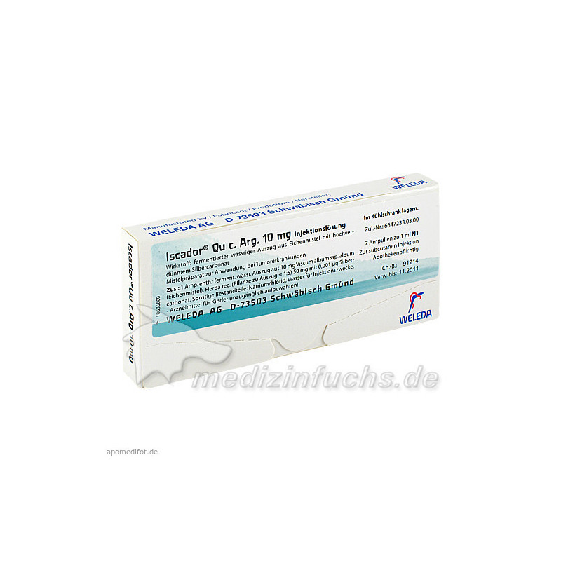 Iscador Qu c. Arg. 10mg, 7X1 ML – PZN 1386154